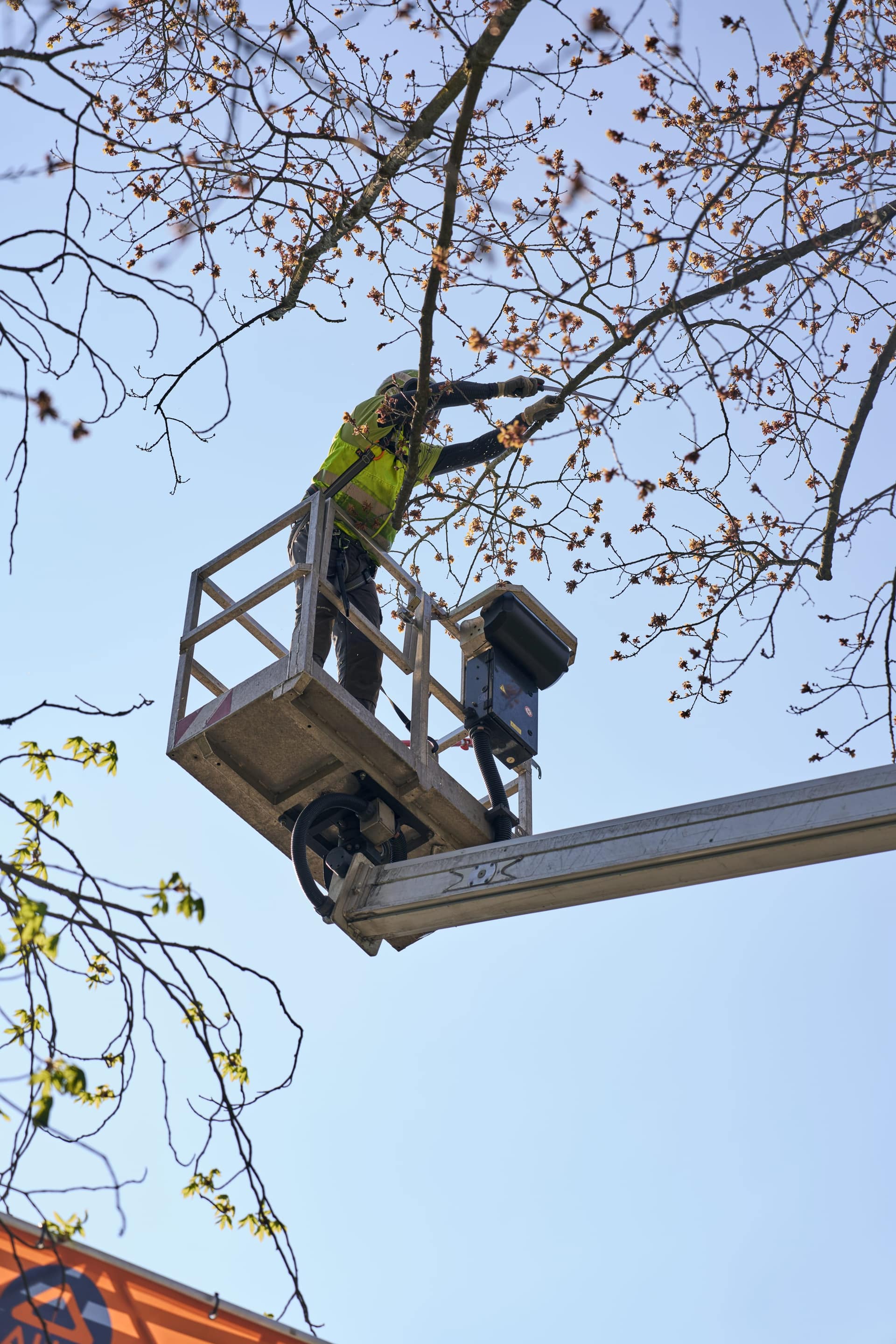 Arbeiten in großer Höhe